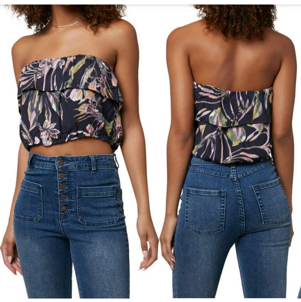 🆕 O'Neill Strapless Floral Tube Top